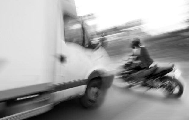 What evidence is crucial in a Dekalb County, GA motorcycle accident case?