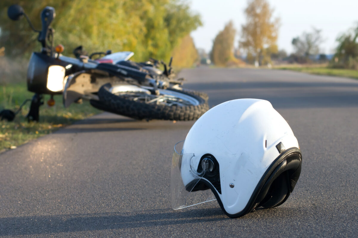 What evidence is crucial in a Dekalb County, GA motorcycle accident case?