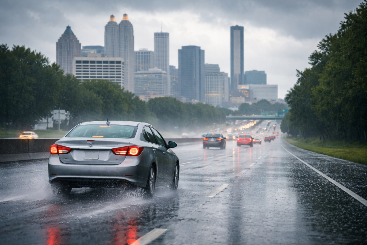 Spring Rain and Road Hazards in Georgia: How Fault Is Determined After a Crash