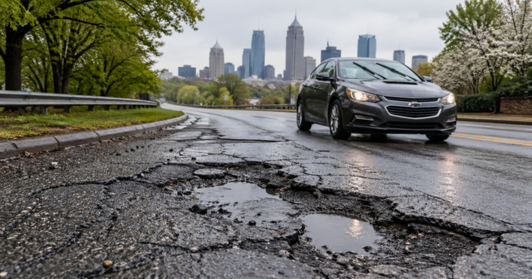 Do Potholes and Road Damage Cause More Car Accidents in Spring in Georgia?