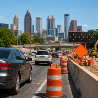 Cómo las zonas de construcción durante el verano provocan más accidentes automovilísticos en Atlanta